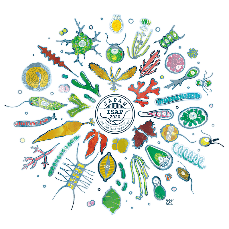 凸凹らいふ 国際応用藻類学会第7回大会 Isap ロゴマーク